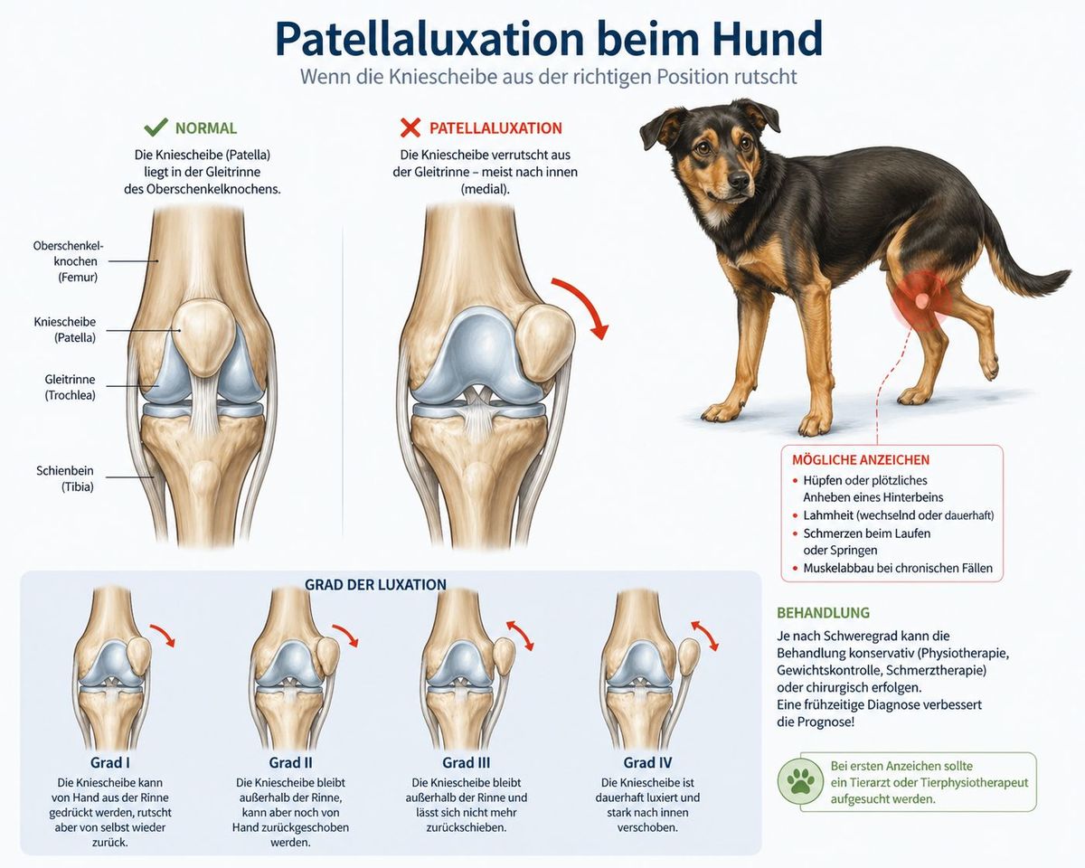 Patellaluxation beim Hund