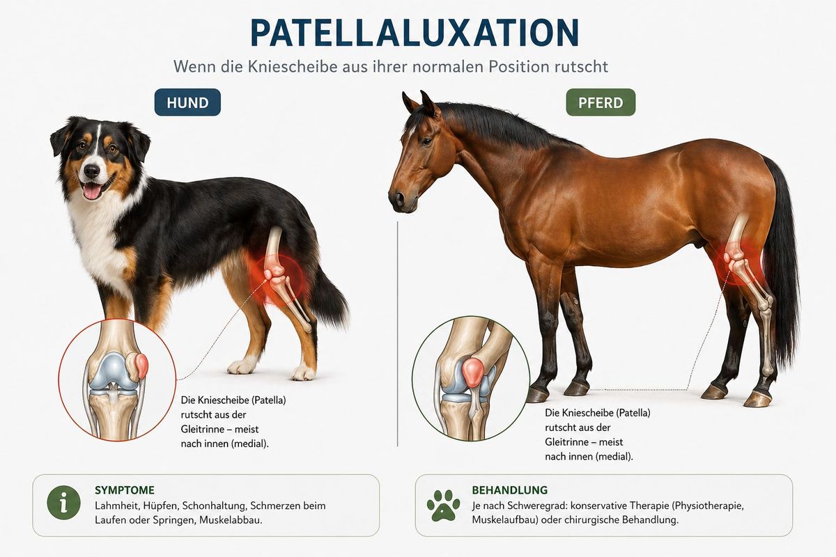 Patellaluxation bei Hund und Pferd